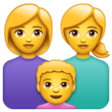 Family: Woman, Woman, Boy on WhatsApp