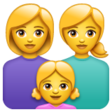 Family: Woman, Woman, Girl on WhatsApp