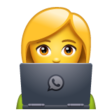Woman Technologist on WhatsApp
