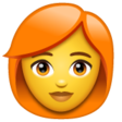 Woman: Red Hair on WhatsApp