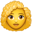 Woman: Curly Hair on WhatsApp