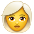 Woman: White Hair on WhatsApp