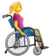 Woman In Manual Wheelchair Facing Right on WhatsApp