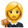 Woman Judge on WhatsApp