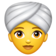 Woman Wearing Turban on WhatsApp