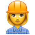 Woman Construction Worker on WhatsApp