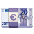 Banknote With Euro Sign on WhatsApp
