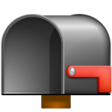 Open Mailbox With Lowered Flag on WhatsApp