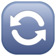 Anticlockwise Downwards And Upwards Open Circle Arrows on WhatsApp