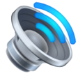 Speaker With Three Sound Waves on WhatsApp