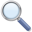 Left-pointing Magnifying Glass on WhatsApp