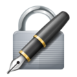 Lock With Ink Pen on WhatsApp
