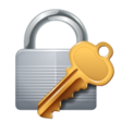 Closed Lock With Key on WhatsApp