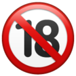 No One Under Eighteen Symbol on WhatsApp