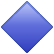 Large Blue Diamond on WhatsApp
