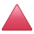 Up-pointing Red Triangle on WhatsApp