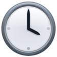 Clock Face Four Oclock on WhatsApp
