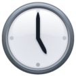 Clock Face Five Oclock on WhatsApp