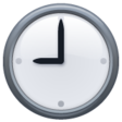 Clock Face Nine Oclock on WhatsApp