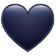 Black Heart on WhatsApp