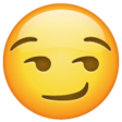 Smirking Face on WhatsApp