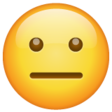Neutral Face on WhatsApp