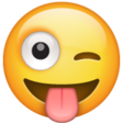 Face With Stuck-out Tongue And Winking Eye on WhatsApp