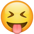 Face With Stuck-out Tongue And Tightly-closed Eyes on WhatsApp