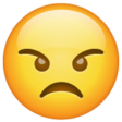 Angry Face on WhatsApp