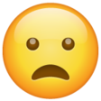 Frowning Face With Open Mouth on WhatsApp