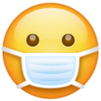 Face With Medical Mask on WhatsApp