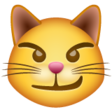 Cat Face With Wry Smile on WhatsApp