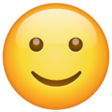 Slightly Smiling Face on WhatsApp