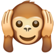 Hear-no-evil Monkey on WhatsApp