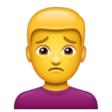 Man Frowning on WhatsApp