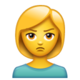 Person With Pouting Face on WhatsApp