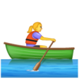 Woman Rowing Boat on WhatsApp