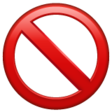 No Entry Sign on WhatsApp