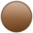 Large Brown Circle on WhatsApp