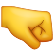 Right-facing Fist on WhatsApp