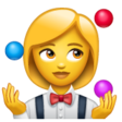 Woman Juggling on WhatsApp