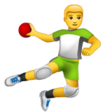 Man Playing Handball on WhatsApp