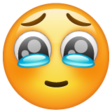 Face Holding Back Tears on WhatsApp