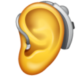 Ear With Hearing Aid on WhatsApp
