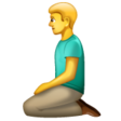 Man Kneeling on WhatsApp