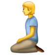 Kneeling Person on WhatsApp