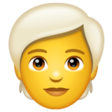 Person: White Hair on WhatsApp