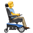 Person In Motorized Wheelchair Facing Right on WhatsApp