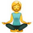 Woman In Lotus Position on WhatsApp