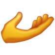 Palm Up Hand on WhatsApp